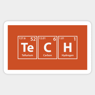 Tech (Te-C-H) Periodic Elements Spelling Sticker